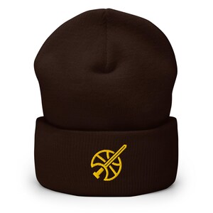 Cleveland Minimalist Design Embroidered Cuffed Beanie Basketball Hat