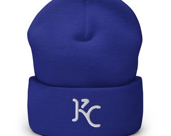Gorro de béisbol con puños bordados y diseño minimalista de Kansas City