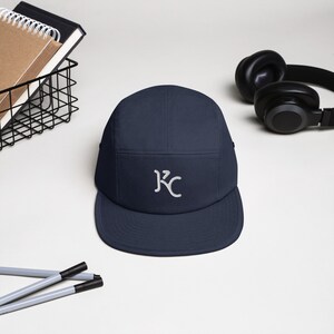 Kansas City Minimalist Design Embroidered Five Panel Cap Baseball Hat