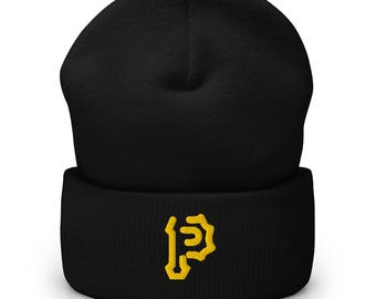 Gorra de béisbol con puños bordados y diseño minimalista de Pittsburgh