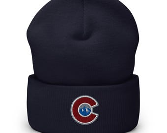 Gorro de hockey con puños bordados y diseño minimalista de Colorado