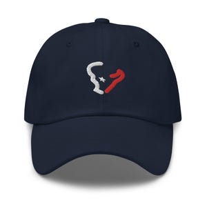 Houston Minimalist Design Embroidered Dad Hat Football Cap