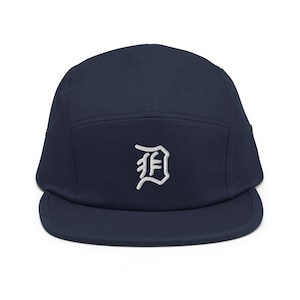 Detroit Minimalist Design Embroidered Five Panel Cap Baseball Hat