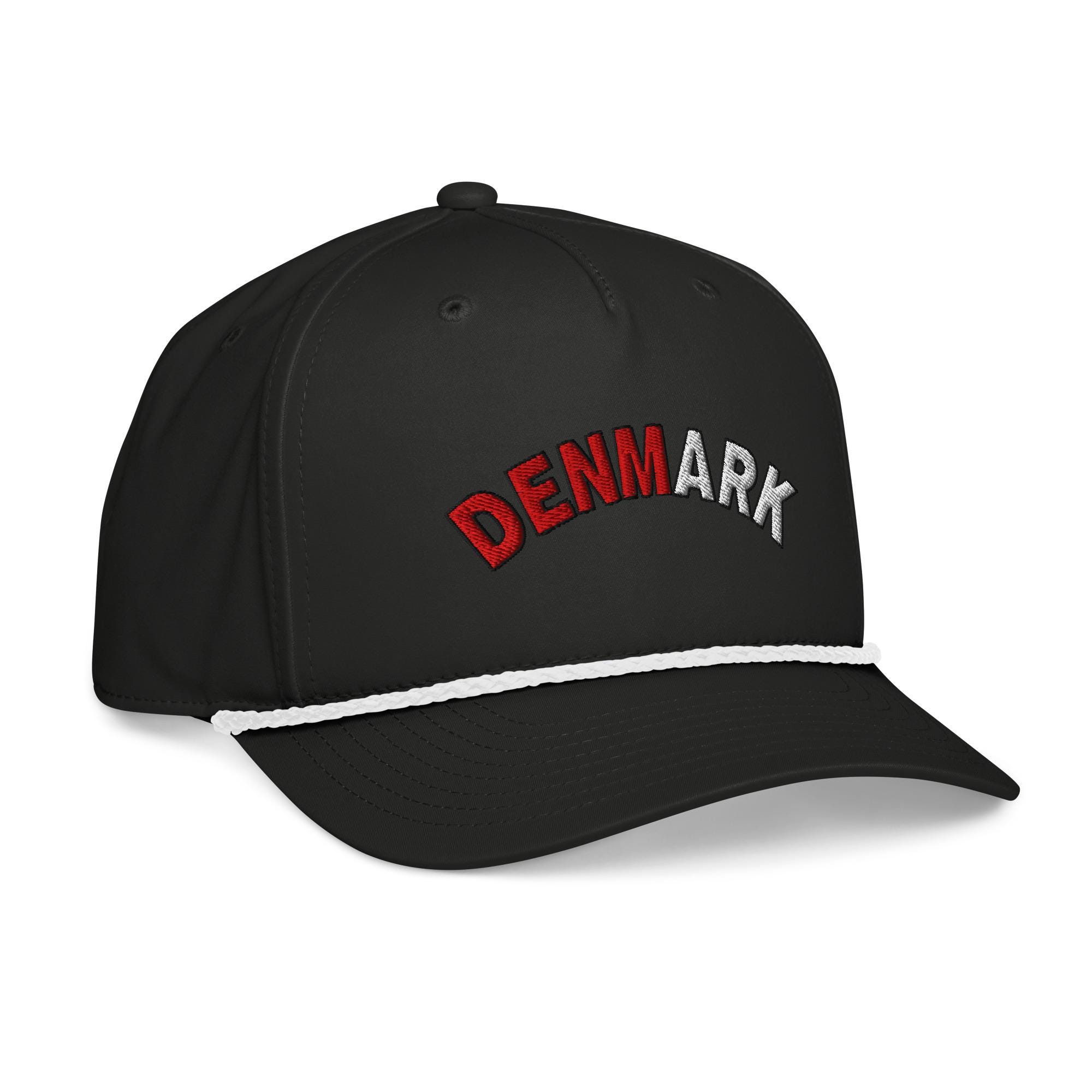 Denmark World Cup Minimalist Design Embroidered Classic Rope Cap Soccer ...