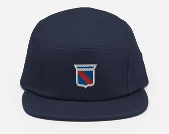 New York Minimalist Design Embroidered Five Panel Cap Hockey Hat