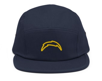 Gorra de fútbol con gorra de cinco paneles bordada con diseño minimalista de Los Ángeles I