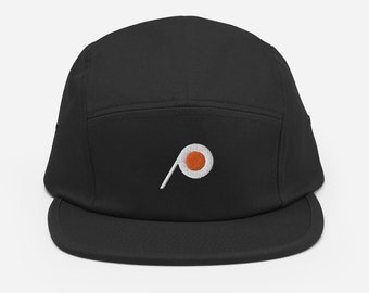 Philadelphia Minimalist Design Embroidered Five Panel Cap Hockey Hat