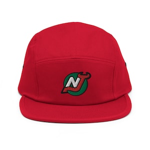 New Jersey Minimalist Design Embroidered Five Panel Cap Hockey Hat