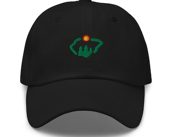 Minnesota Minimalist Design Embroidered Dad Hat Hockey Cap
