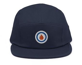 Edmonton minimalistisches Design, bestickte Hockeymütze mit fünf Einsätzen