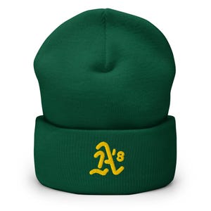 Oakland Minimalist Design Embroidered Cuffed Beanie Baseball Hat