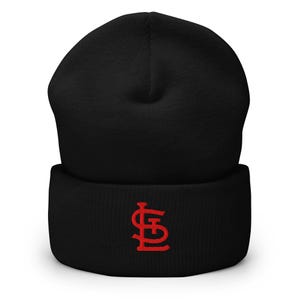 St Louis Minimalist Design Embroidered Cuffed Beanie Baseball Hat