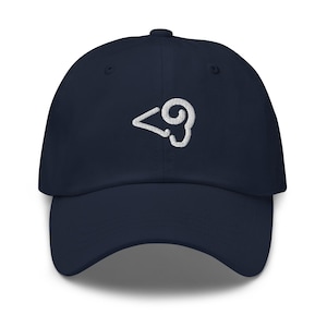 Los Angeles II Minimalist Design Embroidered Dad Hat Football Cap