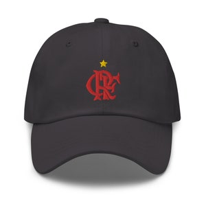 Flamengo Minimalist Design Emnroidered Dad Hat Soccer Football Cap