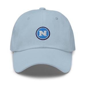 Napoli Gli Azzurri Minimalist Design Embroidered Dad Hat Soccer Football Cap