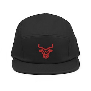Chicago Minimalist Design Embroidered Five Panel Cap Basketball Hat