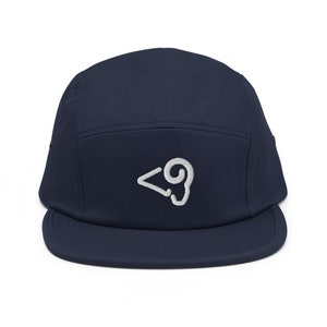 Los Angeles II Minimalist Design Embroidered Five Panel Cap Football Hat