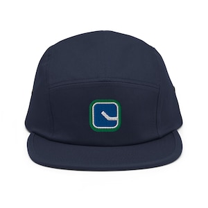 Cappello da hockey a cinque pannelli ricamato dal design minimalista di Vancouver