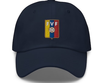Venezuela World Cup Minimalist Design Embroidered Dad Hat Soccer Football Cap