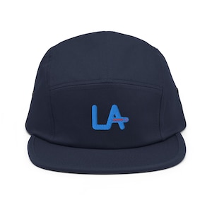 Los Angeles Minimalist Design Embroidered Five Panel Cap Baseball Hat