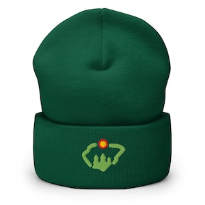 Minnesota Minimalist Design Embroidered Cuffed Beanie Hockey Hat