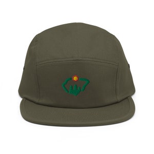 Cappello da hockey a cinque pannelli ricamato dal design minimalista del Minnesota