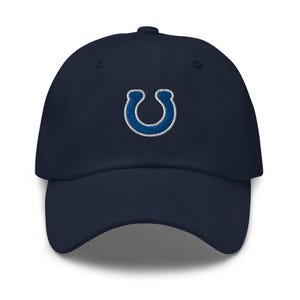 Indianapolis Minimalist Design Embroidered Dad Hat Football Cap