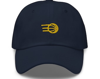 Indiana Minimalist Design Embroidered Dad Cap Basketball Hat