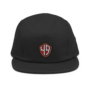 San Francisco Minimalist Design Embroidered Five Panel Cap Football Hat