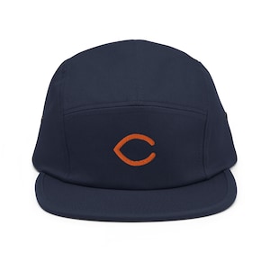 Chicago Minimalist Design Embroidered Five Panel Cap Football Hat