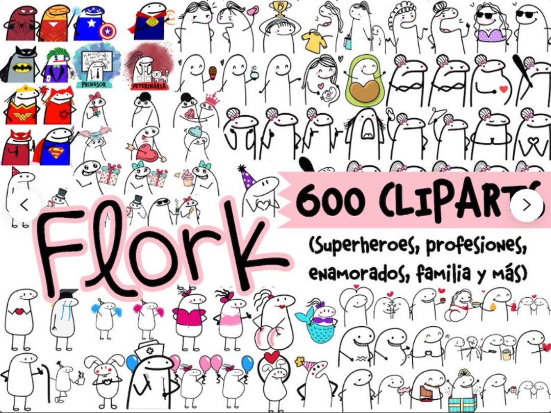 Flork in love meme pack, bundle Art Board Print for Sale by LatinoPower