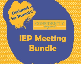 Planificador de reuniones del IEP para padres (descarga digital)