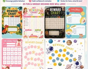 25 Kids Reward  chart and sticker charts for download boys girls toddler printable behaviour Club Tigerlily