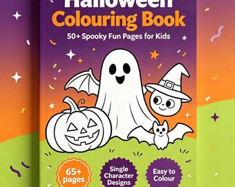 Fun Halloween kids colouring book creative fun for children instant download colouring pages page