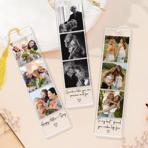 Custom Photo Bookmark Gift for Her, Reader Gifts, Mothers Day Gift, Fathers Day Gift, Birthday Gift Idea, Picture Bookmark Gift for Mom Dad