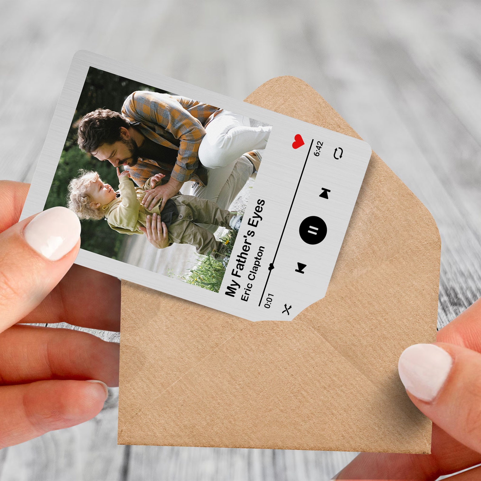 Personalized Photo Metal Wallet Card With Music, Custom Wallet Card ...