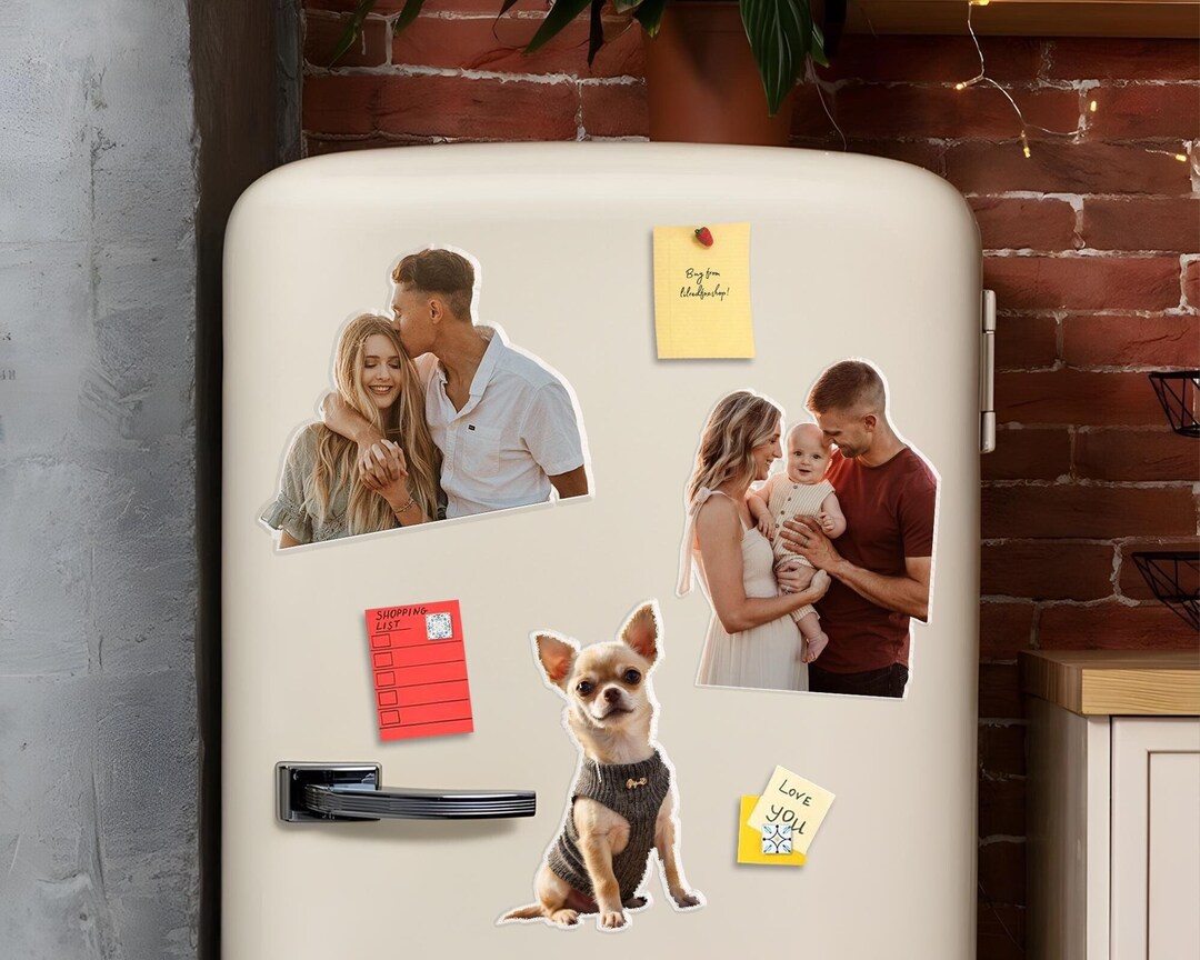 Personalized Fridge Magnet With Photo, Custom Family Photo Magnets ...