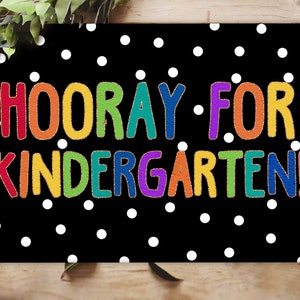 Personalized Teacher Classroom Doormat, Custom Hooray for Grade Mat, Classroom Decor, Black to School, Teacher Gifts, Classroom Welcome Mat