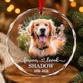 Custom Dog Memorial Ornament, Custom Pet Memorial Ornament, Forever Loved Ornament, Cat Memorial Ornament, Pet Loss Gift, Christmas Ornament