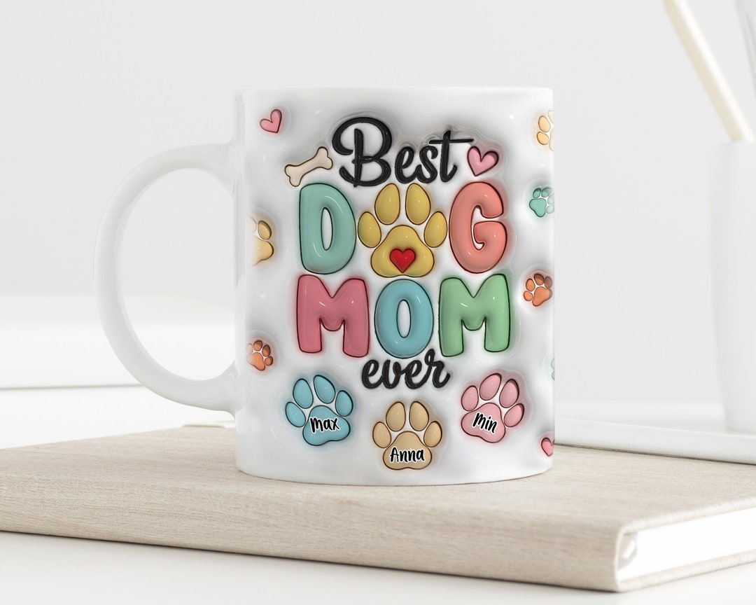 Personalized Pet Mom Tank Top - Up to 6 Dogs/Cats - Gift Idea for Dog/Cat Lovers - Pet Mom