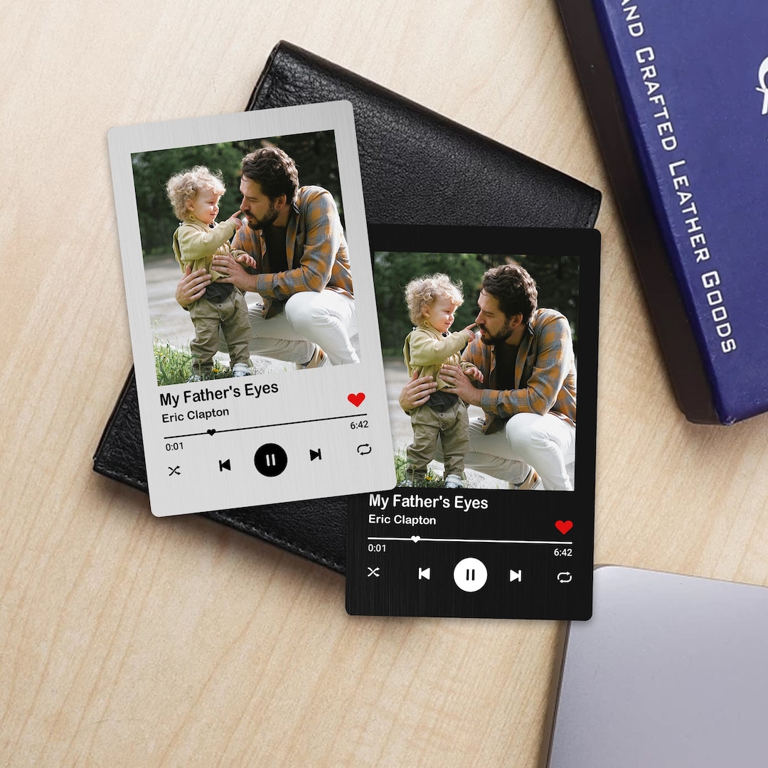Personalized Photo Metal Wallet Card With Music, Custom Wallet Card ...