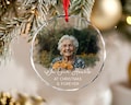 Custom Photo Memorial Ornament: Christmas Remembrance Ornament, Sympathy Gift, Loss Of Loved One Ornament