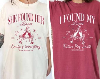 She Found Her Lover Bachelorette Shirts, Custom Bachelorette Party Shirt, Girls Trip Shirt, Bridal Shower Party Gift, Cocktail Club Bach Tee