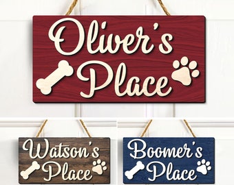 Personalized Pet Name Sign, Custom Pet Sign, Dog Decor, Dog Wood Sign, Dog Name Sign, Cat Name Sign, Dog Room Sign, Animal Sign, Cat Decor