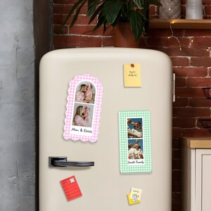 Custom Strip Photobooth Acrylic Magnet, Personalized Couples Photo Magnet, Besties Photo Magnet, Family Photo Magnet Gift, Kids Photo Magnet image 9