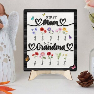 First Mom Now Grandma Wooden Sign, Mothers Day Gift, Gift for Grandma ...