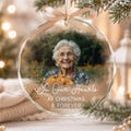 Custom Photo Memorial Ornament: Christmas Remembrance Ornament, Sympathy Gift, Loss Of Loved One Ornament