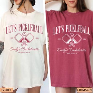 Custom Pickleball Bachelorette Party Shirts, Pickleball Club Bachelorette Tshirt, Bridal Shower Party Tshirt, Luxury Bachelorette Merch