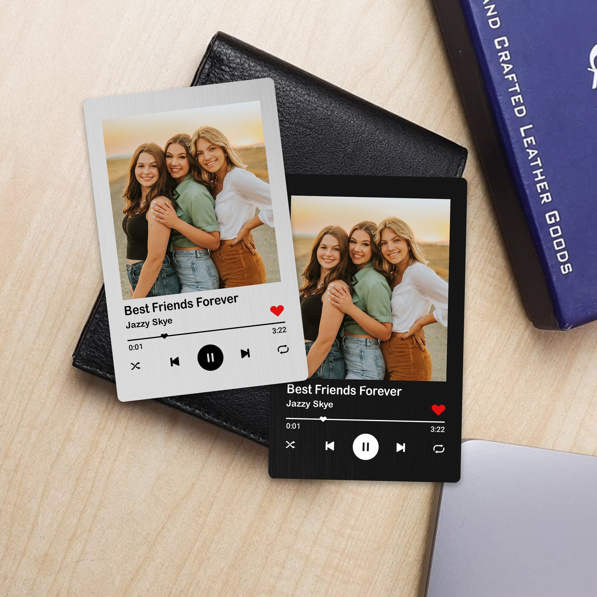 Personalized Photo Metal Wallet Card With Music, Custom Wallet Card ...
