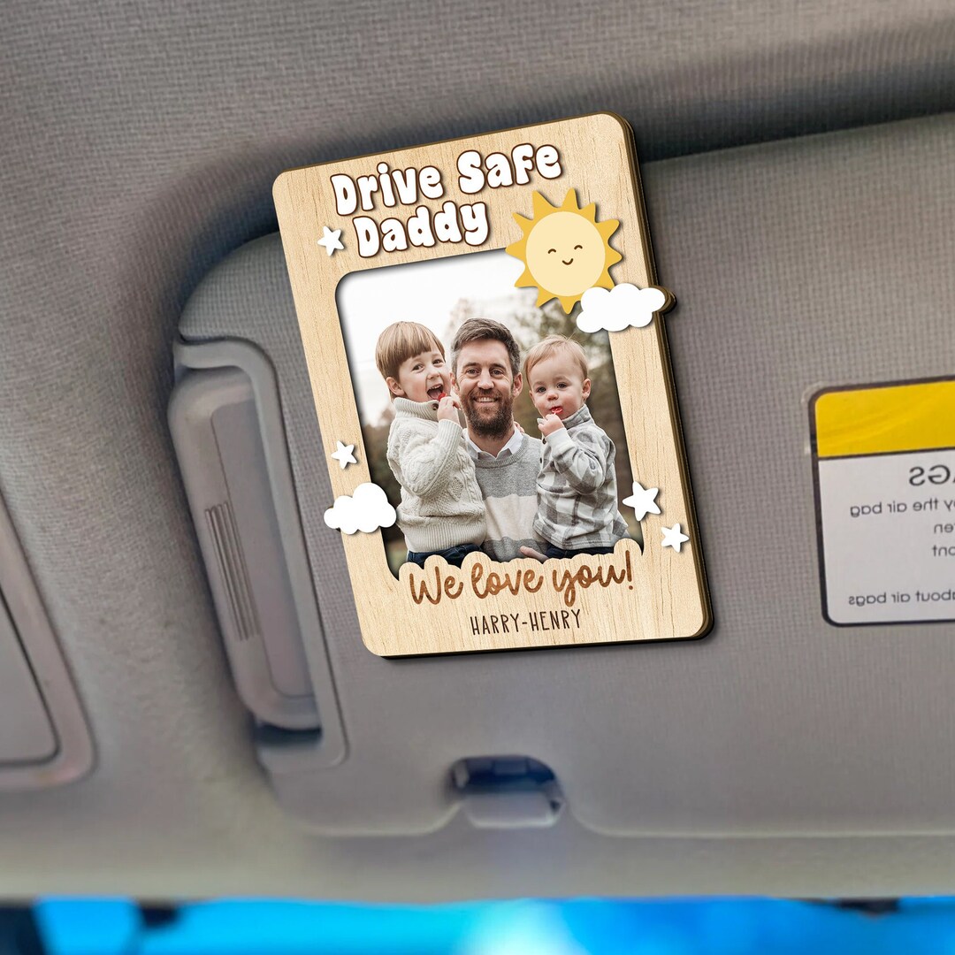 20 Pcs Personalized Photo Car Visor Clip Bulk Wooden Sun - View #7